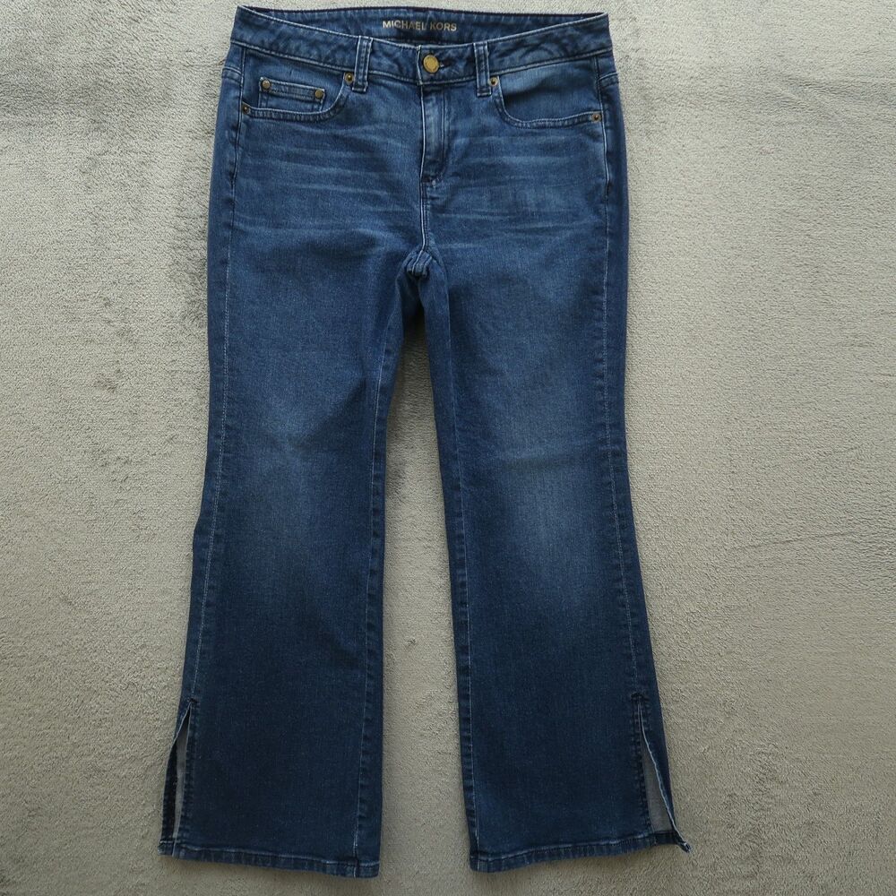 Michael Kors Jeans Women's Size 2 Blue Low-Rise Boot Crop Denim 26" Inseam